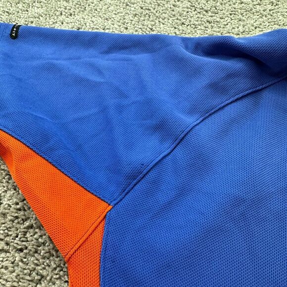 VINTAGE Florida Gators Shirt Mens M Blue Orange Polo Short Sleeve Nike Team FLAW - Picture 12 of 13